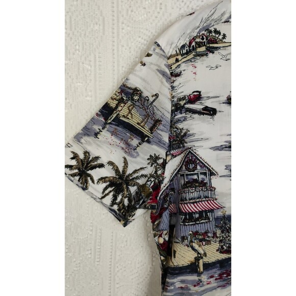 Hawaiian Santa Boats Christmas Shirt Clearwater Outfitters XL - Picture 11 of 16